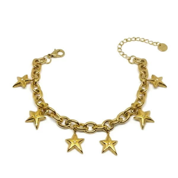 Celestial Stars Charm Bracelet
