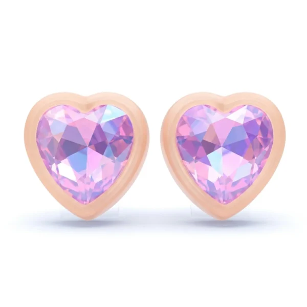 Heartfelt Haute Pink Paparazzi Earring on white bg