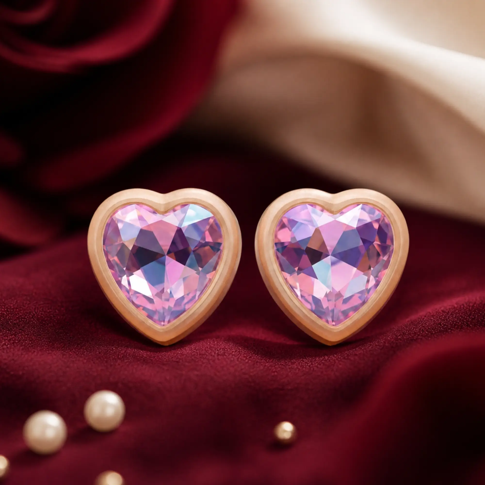Heartfelt Haute Pink Paparazzi Earring