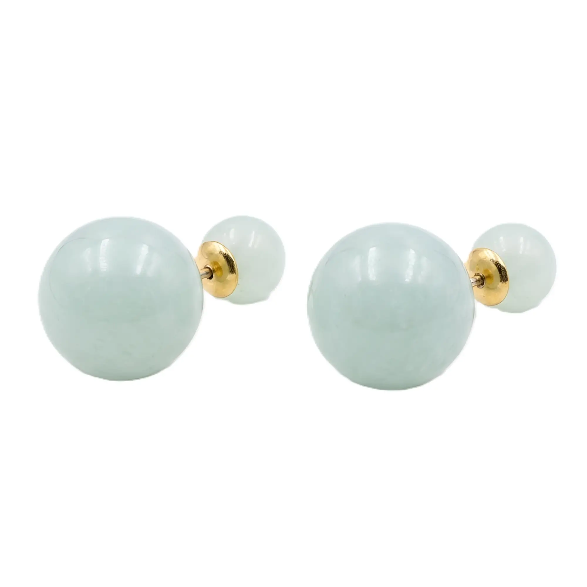 Korean Style Double Sided Spherical Ear Stud