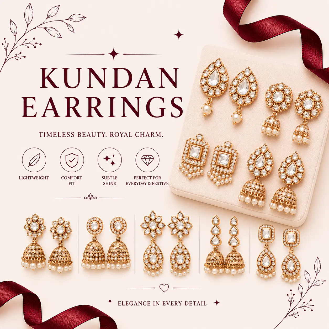Kundan Earrings